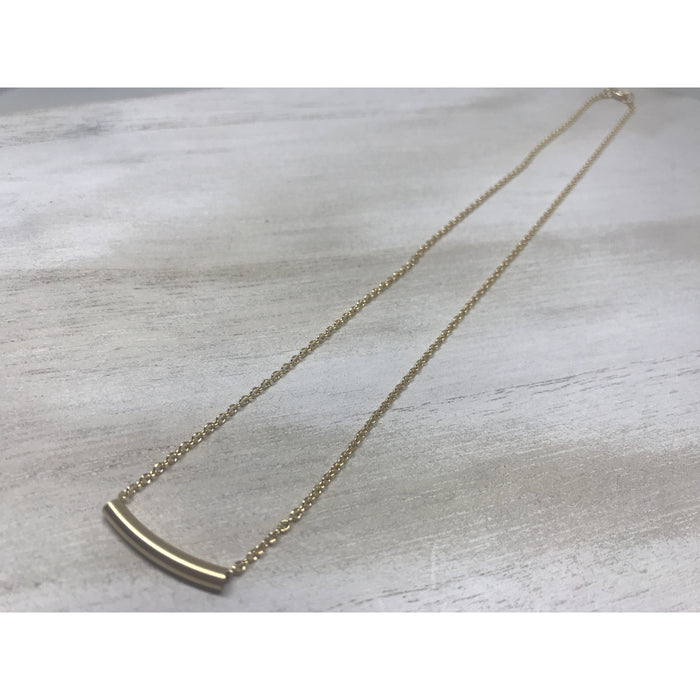 As seen on Arrow season 6 episode 1 and 16 Delicate Gold Tube Layering Necklace