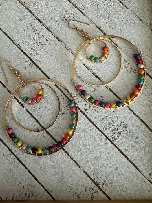 Fun-fetti Statement Earrings