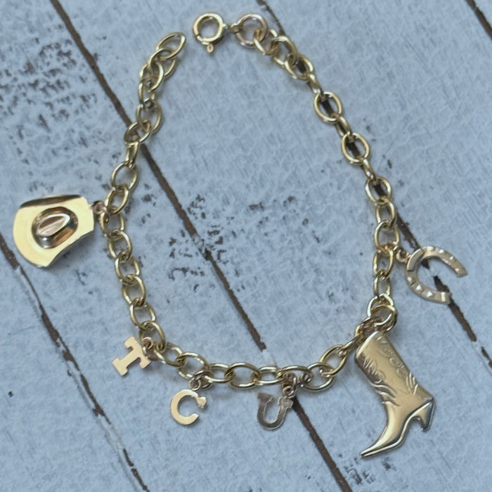 Go Frogs Charm Bracelet