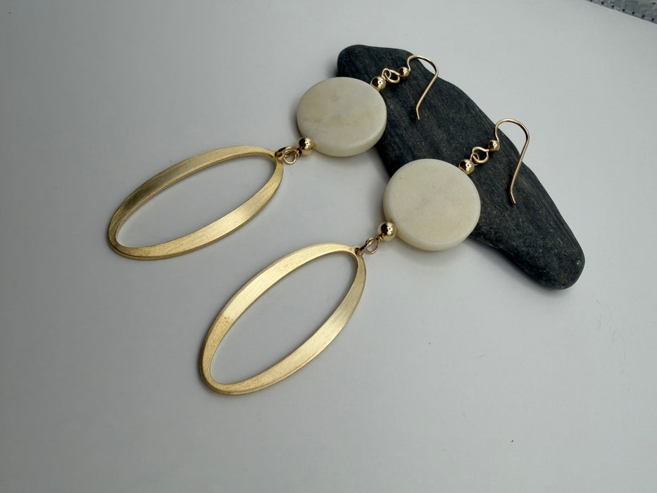 Oxbone Statement Earrings
