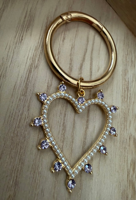 Hearts and Pearls Boot Charm