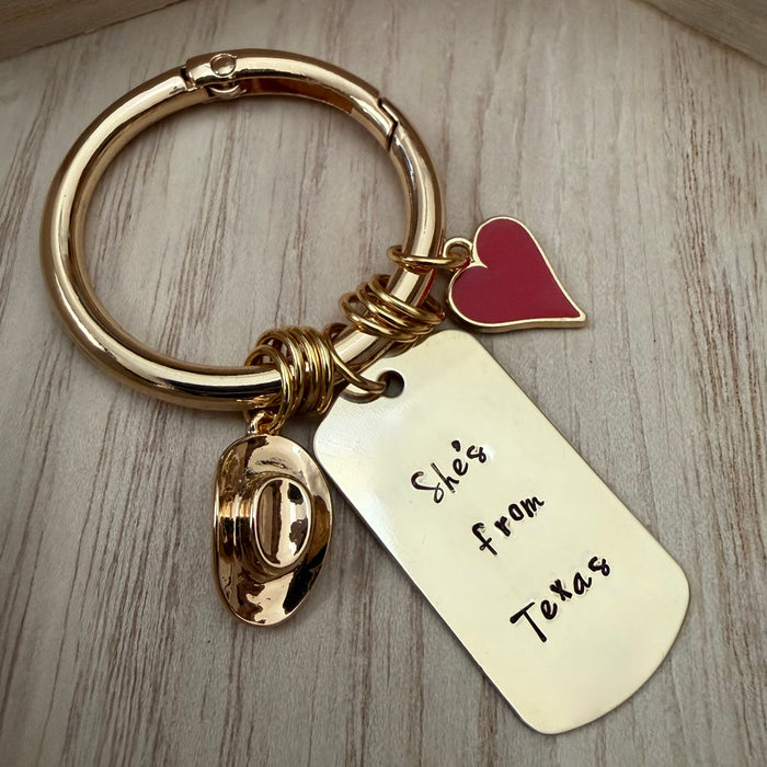 She's from Texas Boot Charm
