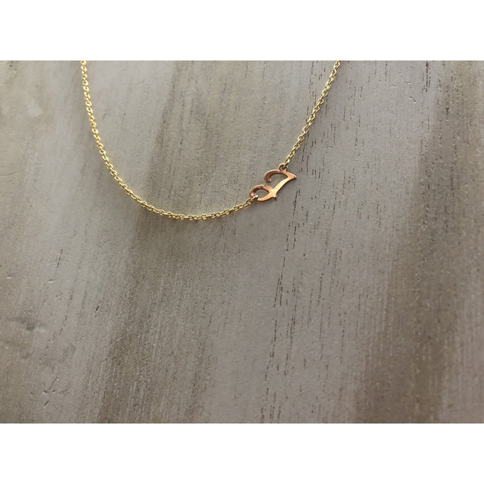 “J” Initial necklace
