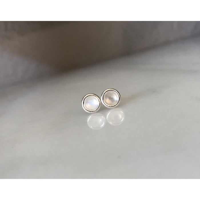 As seen on All American season 1 episode 6 Moonstone and sterling silver post earrings