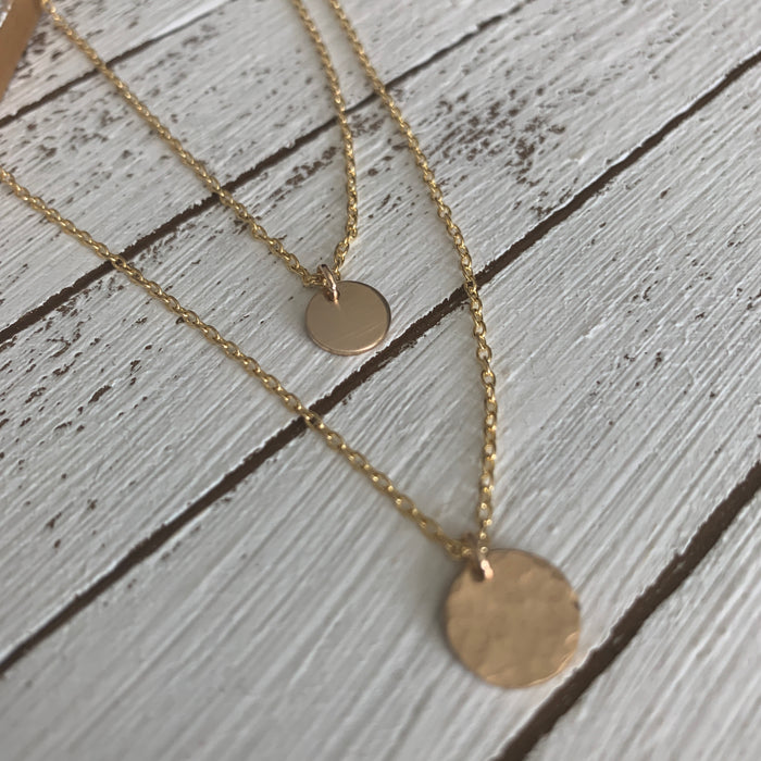 Delicate Gold Layering Necklace Set
