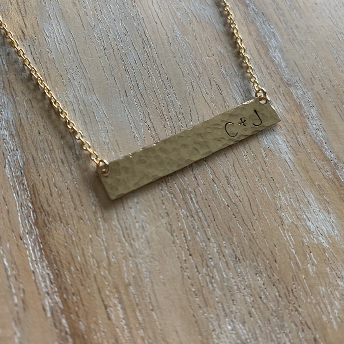 Gold Bar Forever Necklace