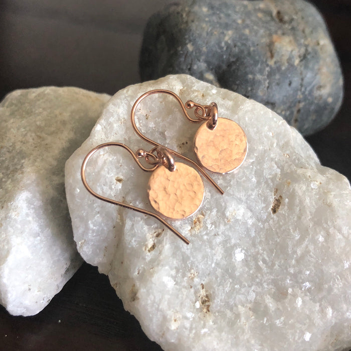 Rose Gold Drop Earrings