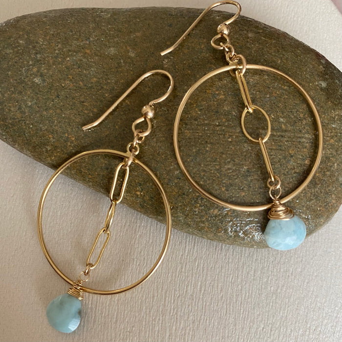 Larimar Drop Earrings