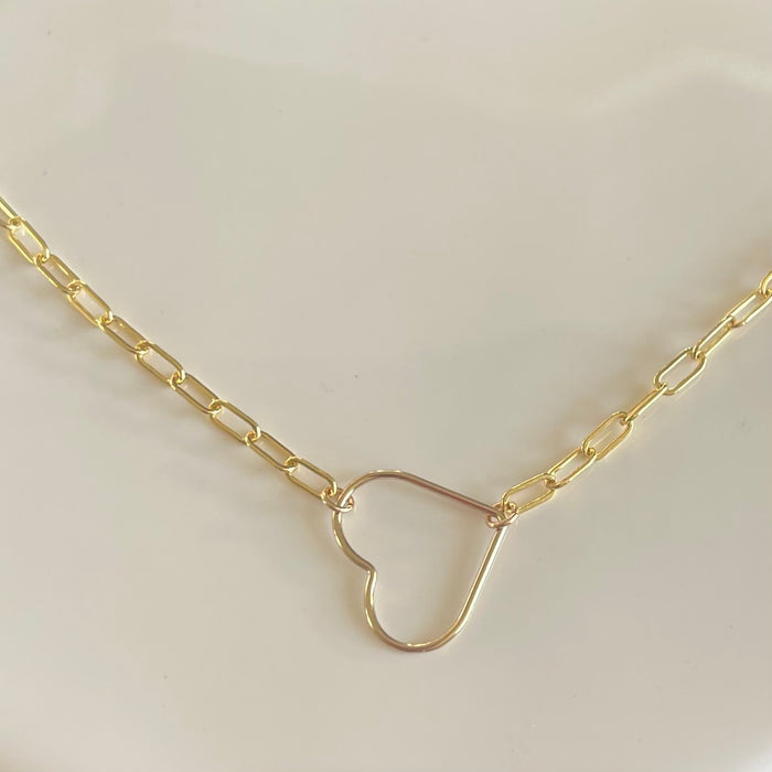 Floating Heart Necklace (Large)