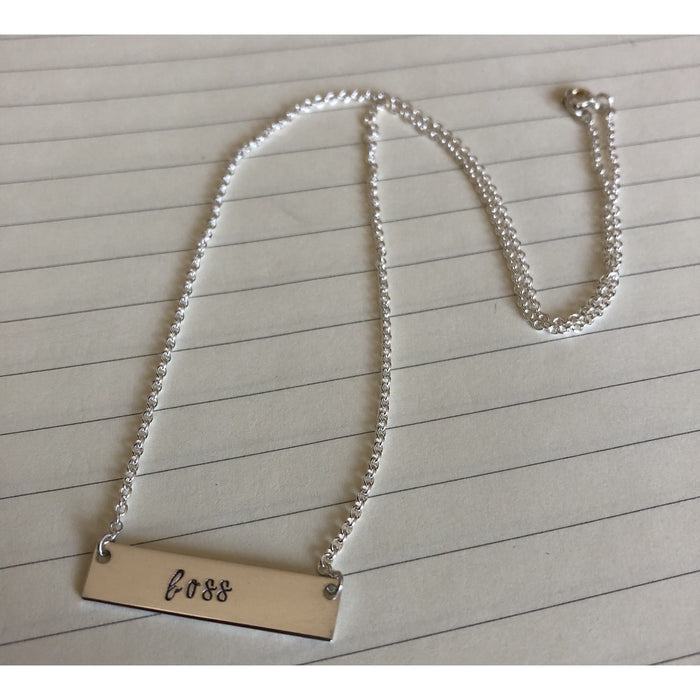 Boss necklace in sterling silver