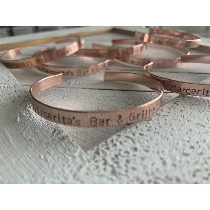 Personalized Copper Bracelet